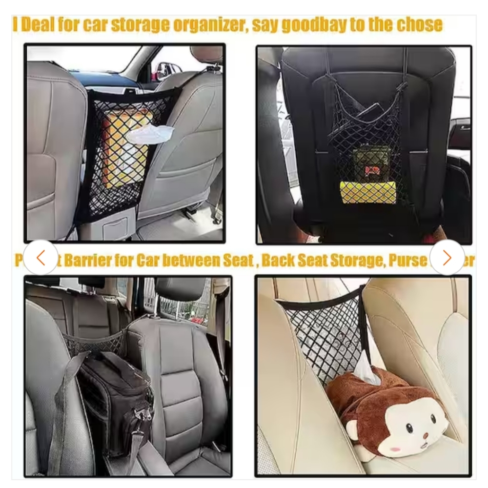 Dog Car Net Barrier Pet Barrier Mesh Organizer